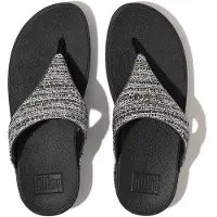 FitFlop Lulu shimmerweave toe-post sandals