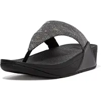 Original Brands FitFlop Lulu Toe Post - Geo Glitz ZWART 43