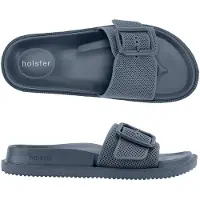 Holster Laze slippers vegan comfort podologisch goedgekeurd waterbestendig donker blauw