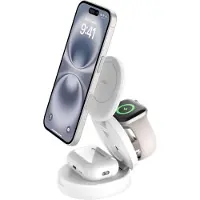 Belkin Components Iz034kqwh Boostcharge Qi2 15w Z-fold 3-in-1 Draadloze Oplader
