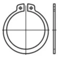 Toolcraft TO-5381442 Zekeringsringen 20 mm DIN 471 Verenstaal 1000 stuk(s)