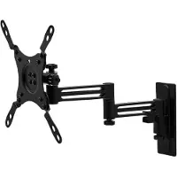 Sotech TV Muurbeugel WH-03-43 2-armig met kabelmanagement | Uitzwenkbare, draaibare, kantelbare TV-beugel voor 13-43 inch beeldschermdiagonaal | Draagvermogen 15 kg | VESA-compatibel