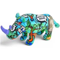 Wild republic Neushoorn - knuffel - - 40cm. - Eco-Friendly!