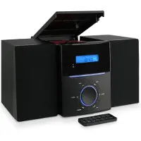 TIM. TIM CD Speler - CD Speler Bluetooth - FM radio - Zwart - 22cm x 13cm x 16cm