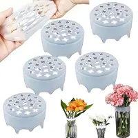 OIMG Siliconen Bloemenarrangeur - 5 Stuks - Herbruikbare Bloemverdeler - - Boeket Twister - Bloemenschikker - Stengelhouder - Houder - boeketring - Vaas raster - Voor tuin, slaapkamer, kantoo - Transparant