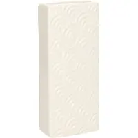 Gerimport Waterverdamper - wit - keramiek - 400 ml - radiatorbak luchtbevochtiger - 7,4 x 17,7 cm