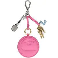 Lacoste sleutelhanger Mirror Racket Croc Charm Fushia roze