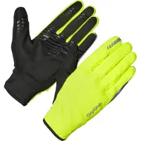 Gripgrab - Hurricane 2 Winddichte Lente Herfst Fietshandschoenen Lange Vinger met Padding - Geel Hi-Vis - Unisex - Maat M