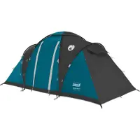 Coleman Spruce Falls 4 familietent – 4 persoons tent – 2 meter stahoogte – waterdicht en lichtgewicht – blauw/zwart