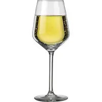 Royal Leerdam 6x Luxe witte wijn glazen 370 ml Carre - Wijnglazen