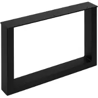 Sotech Tafelonderstel TAB Staal zwart mat Profiel 80 x 40 mm (Hoogte: 400 mm / Diepte: 600 mm)