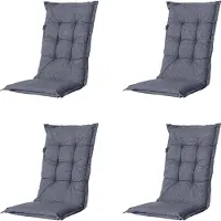 Madison Tuinkussen Outdoor Manchester Denim Grey Hoge Rug (123 x 50 cm)