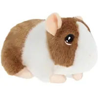 Keel Toys pluche Cavia - knuffeldier - beige - met geluid - 15 cm - knuffel Cavia - Eco collectie