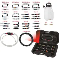 Ks Tools 150.1860 Brandstofsysteem test- en reinigingsset, 43-delig