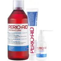 PerioAid Perio-Aid Intensive Care Totaalpakket 0,12% Chloorhexidine - Tandpasta + Mondspoelmiddel + Mondspray