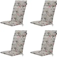 Madison Tuinkussen Universeel Outdoor+ Juliette Grey Hoge Rug (120 x 50 cm)