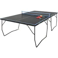 SPORTNOW -MDF, Stahl-Schwarz-274L x 152,5B x 76H cm-Tischtennisplatte