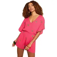 Love & roses Jumpsuit geel / groen / pitaja roze / wit