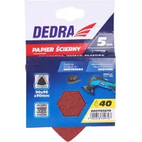 Dedra - Schuurpapier Delta - 90x90x90mm - P100 - 5 Stuks
