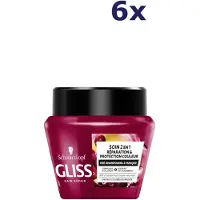Gliss-Kur 6x haarmasker & pre shampoo 300ML Gekleurd haar