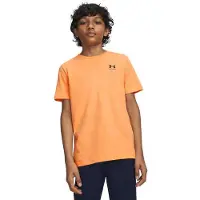 Under Armour T-shirt oranje Jongens/Meisjes Katoen Ronde hals Logo - maat 176