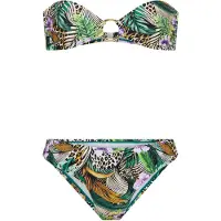 LASCANA Bikini bruin / groen / lavendel / wit