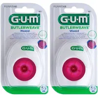 Gum Butlerweave, gewaxte tandzijde, per stuk 2x55 m Flosdraad
