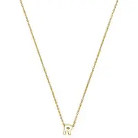 Luxenter Ketting 'Alphabet R' goud