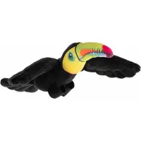 Wild republic Toekan knuffel - 12 cm - Pluche - tropische vogel - dierenknuffel - vogels
