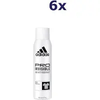 Adidas Pro Invisible Anti-Transpirant Deodorant Spray - 6 x 150 ml