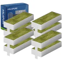 Alapure 2x CleanAir Koolstoffilter voor Bosch 17007505 / 17004796 / HEZ9VRCR0