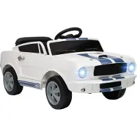 AIYAPLAY Elektrische auto voor kinderen Kunststof, Metaal 97L x 51,5B x 46,5H cm Wit