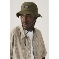 Levi's Bay Drawstring Bucket Hat Maat: M | Petten Outlet | Heren | Groen