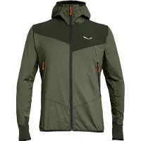Salewa - Agner Hybrid Polarlite Durastretch Fullzip Hoody - Fleecevest 48, olijfgroen