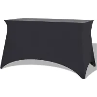 vidaXL Tafelhoes stretch antraciet 243x76x74 cm 2 st