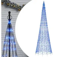 vidaXL LED-kerstboom 1534 LEDs 500 cm blauw