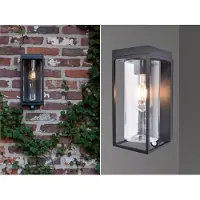 Lutec FLAIR, oppervlaktemontage, rechthoekig, 1 lamp, E27, 2700 K, zwart