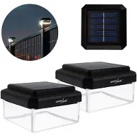 Greenblue GB127 WW - 2 stuks Tuinlamp - LED-zonnelamp voor paal - 80x80 mm - Envelopvormige kap - 3200 K