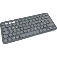 Logitech Pebble Keys 2 K380s, Mini, Draadloos, Bluetooth, Membraantoetsen, QWERTY-indeling, Grafietkleur