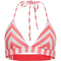 Superdry Gestreepte Triangelbikinitop Roze Grootte: 44