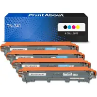 PrintAbout Huismerk vervangt Brother TN-241 Toner 4-kleuren Multipack