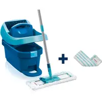 Set dweilpers Profi XL met wieltjes, vloerwisser en reservedoek voor alle gladde vloeren