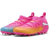 Puma Future 9 Match MG Showtime - Poison Pink/Sun Stream/Blauw/Wit Kids