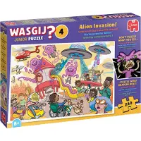 Jumbo Wasgij Junior 4 - Invasie van Buitenaardse Wezens! Puzzel (240 stukjes)