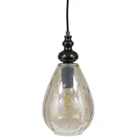 Safaary Hanglamp van glas champagnekleurig grazi Ø 15 x 31cm