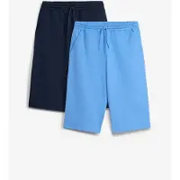 Bonprix Sweatbermuda van biologisch katoen, loose fit (set van 2) maat 170