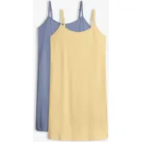 Bonprix Kort nachthemd met spaghettibandjes (set van 2) 42/44 (M)