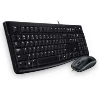 Logitech Desktop MK120 toetsenbord Inclusief muis USB QWERTY Scandinavisch Zwart