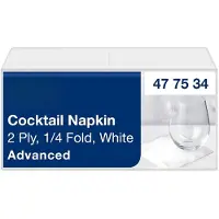 Famanu - Cocktailservetten – 200 stuks 24x24 cm – Wit – 2-laags – Voor Horeca en Feest