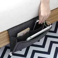 Famanu opbergtas voor het bed - Organizer met meerdere vakken - Donkergrijs